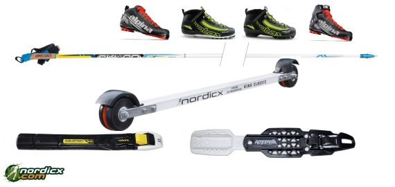 NORDICX Roller-Ski Bundle Classic Complete 
