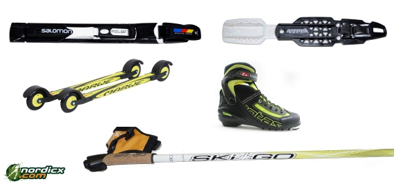 Roller Ski Bundle Marwe Advanced (rollerski, boot, bininding & poles) 